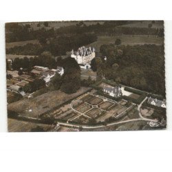 environs de BAUGE: château de lendifer vue aérienne 10x15 - très bon état (timbre arraché)