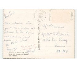 environs de BAUGE: château de lendifer vue aérienne 10x15 - très bon état (timbre arraché)