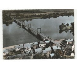 MONTJEAN: le pont sur la loire vue aérienne 10x15 - très bon état