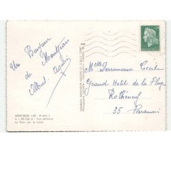 MONTJEAN: le pont sur la loire vue aérienne 10x15 - très bon état