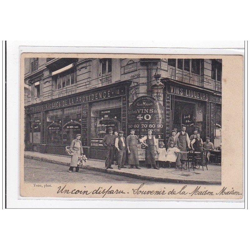 PARIS : un coin disparu, souvenir de la maison maison - tres bon etat