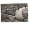 MORANNES: le pont sur la sarthe séparant le baugeois de segréen vue aérienne 10x15 - très bon état