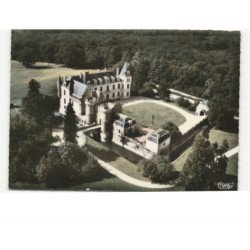 NEUIL-sur-LAYON: château de la boissonnière vue aérienne 10x15 - très bon état