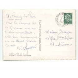 PARCAY-les-PINS: l'église vue aérienne 10x15 - très bon état