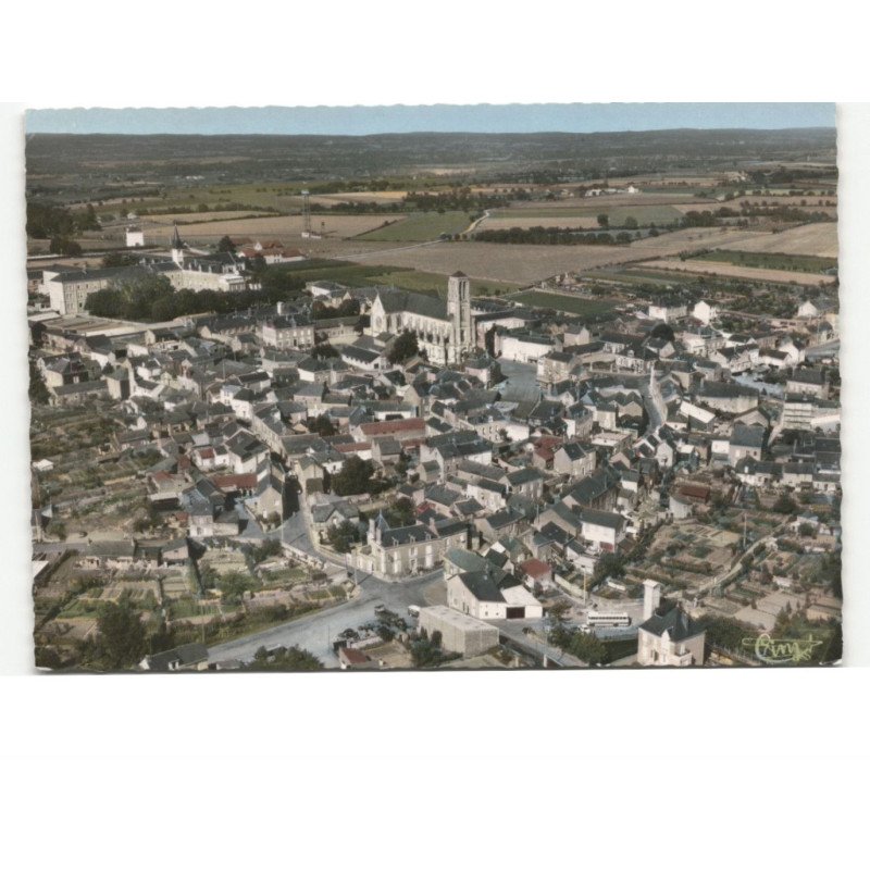LA POMMERAYE: vue générale vue aérienne 10x15 - très bon état