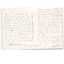 LA POMMERAYE: l'église vue aérienne 10x15 - très bon état