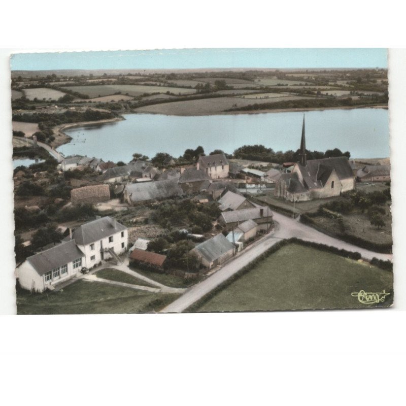 SAINT-AUBIN-de-POUANCE: le bourg vue aérienne 10x15 - très bon état