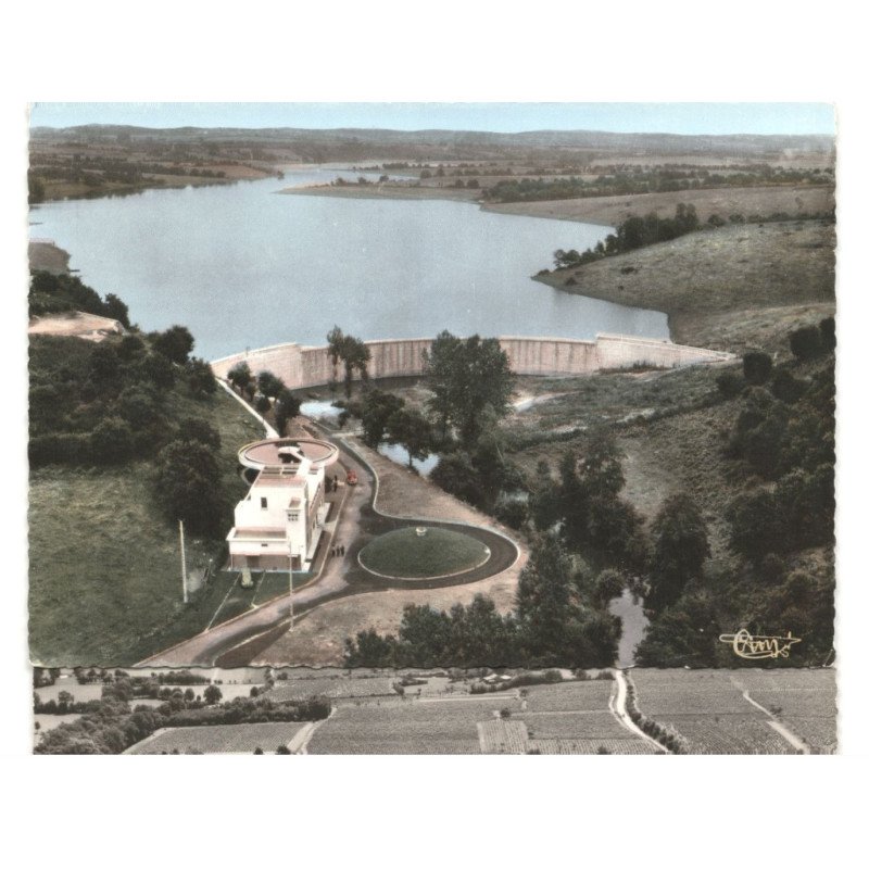 environs de CHOLET: barrage de ribou vue aérienne 10x15 - très bon état