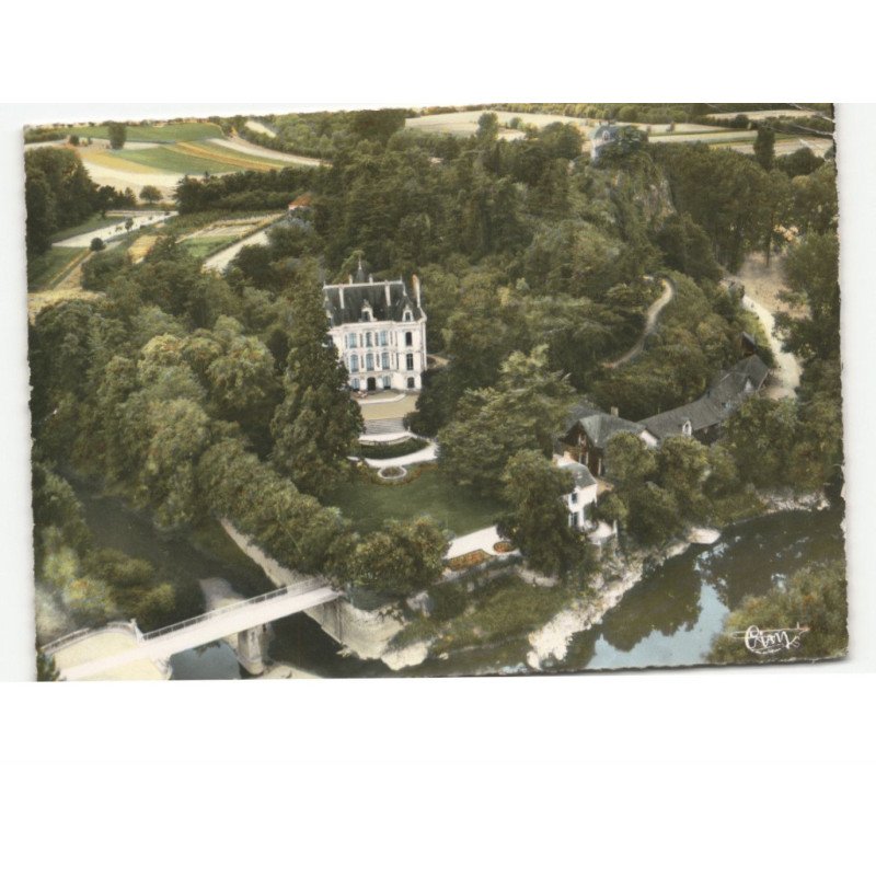 ROCHEFORT-sur-LOIRE: château de dieuzie vue aérienne 10x15 - état