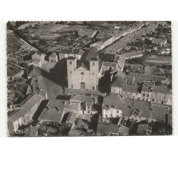 LA ROMAGNE: l'église vue aérienne 10x15 - très bon état