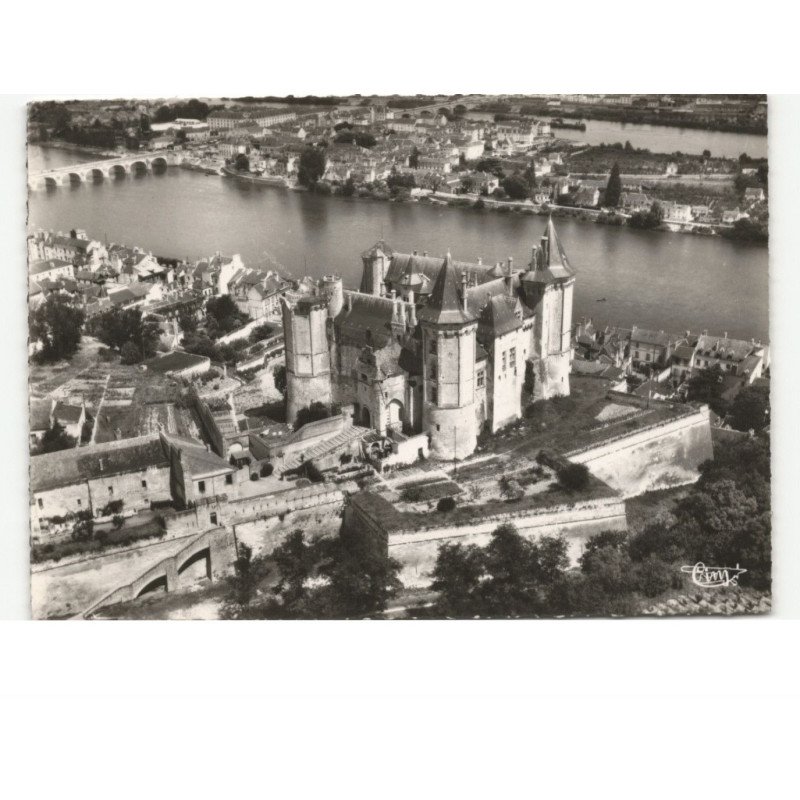 SAUMUR: les châteaux de la loire vue aérienne 10x15 - état