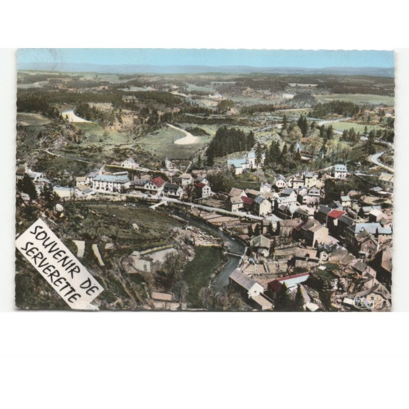 SERVERETTE: vue générale vue aérienne 10x15 - très bon état