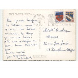 environs de VIHIERS: château du coudray montbaud vue aérienne 10x15 - très bon état
