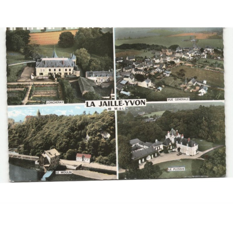 LA JAILLE-YVON: vue aérienne 10x15 - très bon état