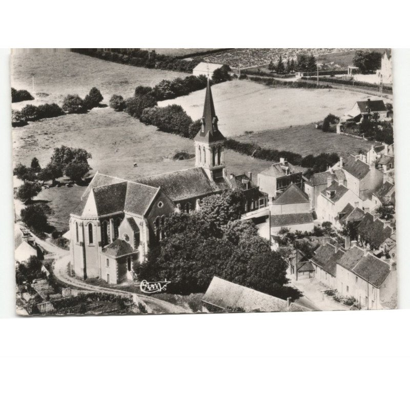 VILLEMOISAN: l'église vue aérienne 10x15 - très bon état
