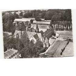 BEGROLLES-en-MAUGES: abbaye de belle-fontaine vue aérienne 10x15 - très bon état