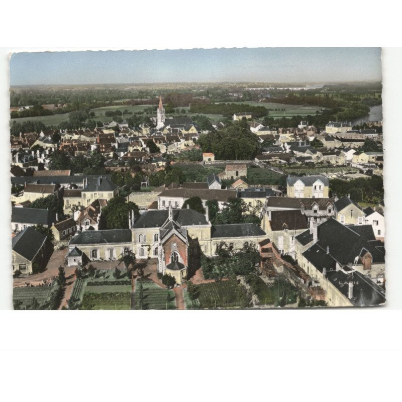 CHALONNES-sur-LOIRE: vue panoramique vue aérienne 10x15 - très bon état