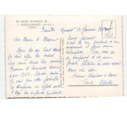 BOUILLE-MENARD: l'église vue aérienne 10x15 - très bon état