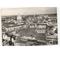 CHEMILLE: place du château et vue générale vue aérienne 10x15 - état