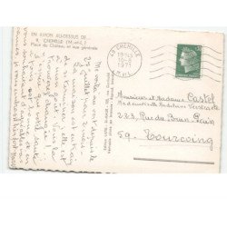 CHEMILLE: place du château et vue générale vue aérienne 10x15 - état