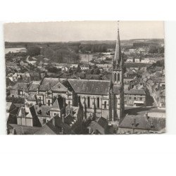 BRIARE: l'église vue aérienne 10x15 - très bon état