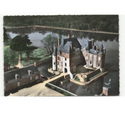 LA BUSSIERE: demeure historique "le château des pêcheurs" vue aérienne 10x15 - très bon état