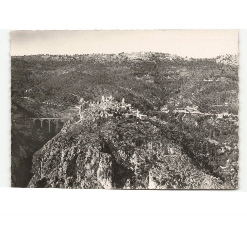 EZE-sur-MER: vue générale vue aérienne 10x15 - très bon état