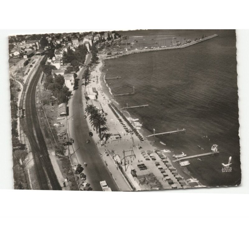 GOLFE-JUAN: la plage vue aérienne 10x15 - très bon état
