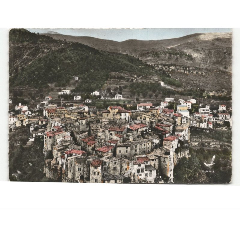 TOURRETTES-sur-LOUP: vue générale vue aérienne 10x15 - très bon état