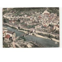 PUGET-THENIERS: le var et vue générale vue aérienne 10x15 - très bon état