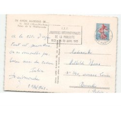 NICE: palais de la méditerranée vue aérienne 10x15 - état