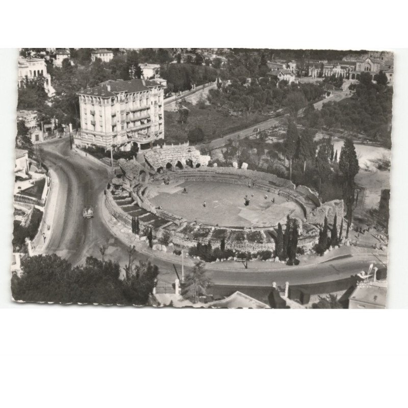 NICE: les arènes de cimiez vue aérienne 10x15 - très bon état