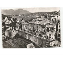 SAINT-PAUL-de-VENCE: détail des remparts vue aérienne 10x15 - état