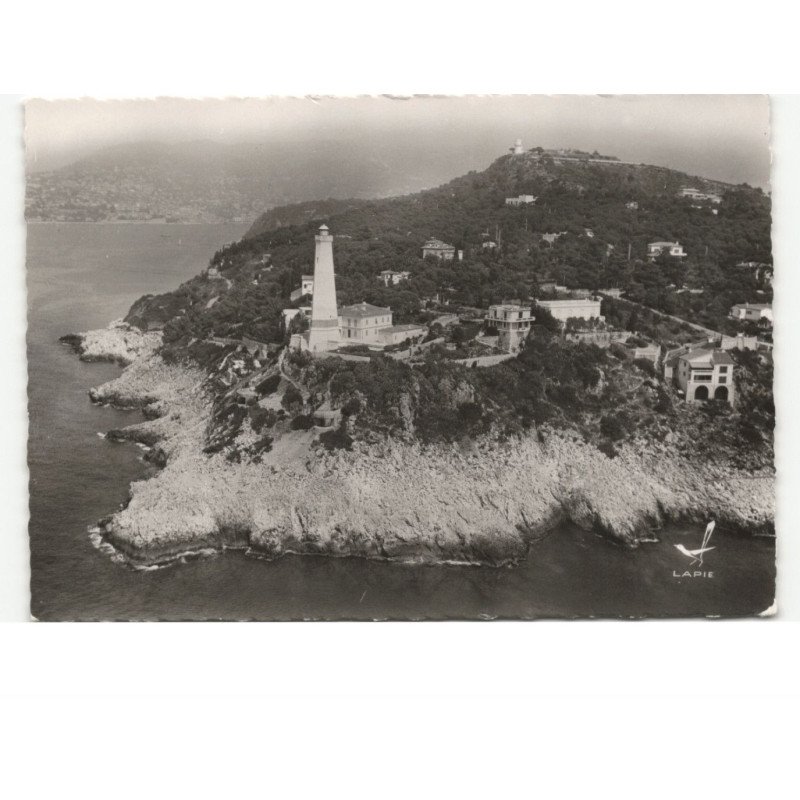 SAINT-JEAN-CAP-FERRAT: le phare vue aérienne 10x15 - très bon état