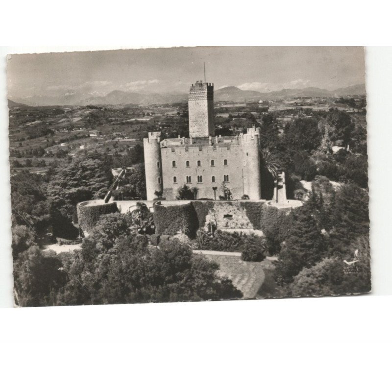 VILLENEUVE-LOUBET: le château IX et XIe siècle vue aérienne 10x15 - état