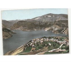 SERRE-PONCON: lac et barrage vue aérienne 10x15 - très bon état