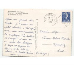 SAVOURNON: vue générale et le château de l'aigle vue aérienne 10x15 - très bon état