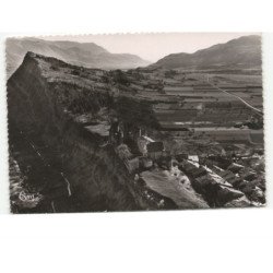 TALLARD: le vieux château féodal, une partie du village vue aérienne 10x15 - très bon état