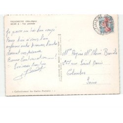 VILLENEUVE: vue générale: vue aérienne 10x15 - très bon état
