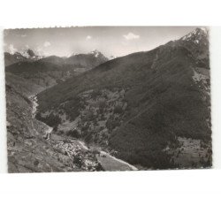 AIGUILLES: vallée du guil et le bric-boucher vue aérienne 10x15 - très bon état