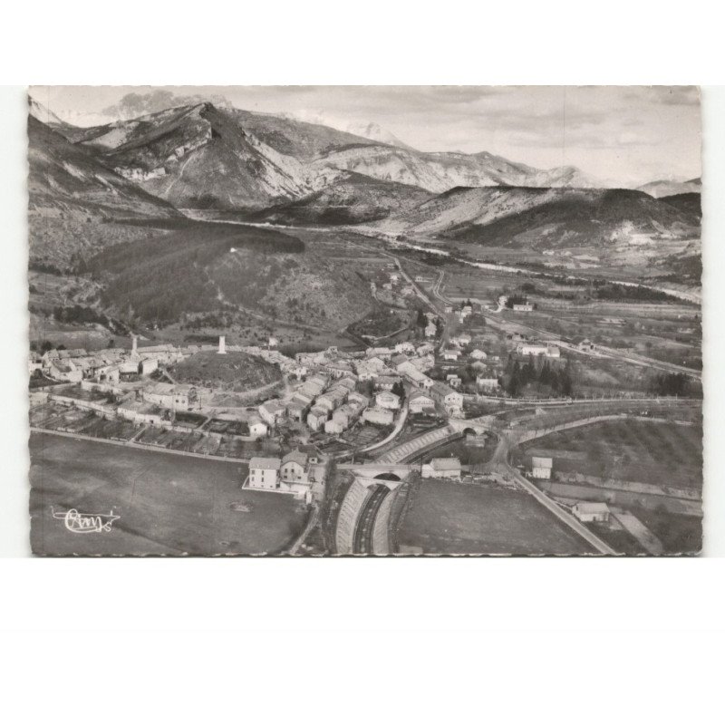 ASPRES-sur-BUECH: la vallée du buech et les alpes dauphinoises vue aérienne 10x15 - très bon état