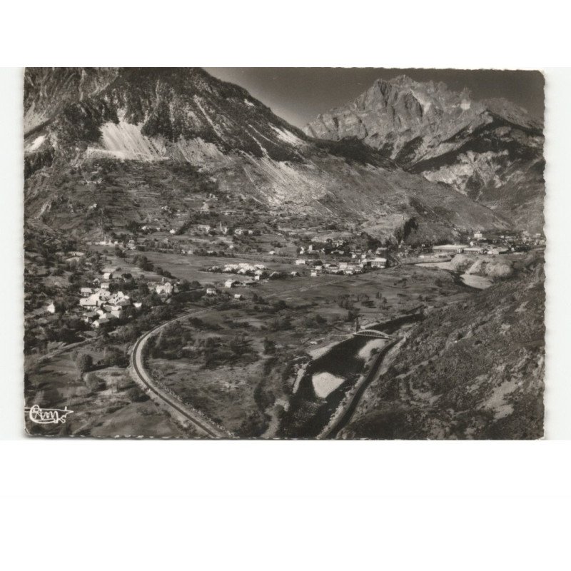 L'ARGENTIERE-la-BESSEE: vue générale sur la durance vue aérienne 10x15 - très bon état