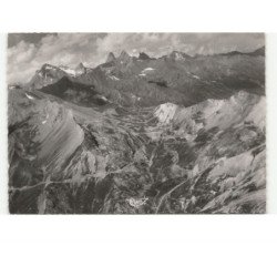GALIBIER: route du montagne du goléon les aiguilles d'arves vue aérienne 10x15 - très bon état
