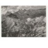 GALIBIER: route du montagne du goléon les aiguilles d'arves vue aérienne 10x15 - très bon état