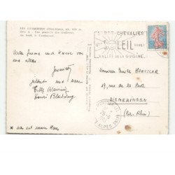 LES GUIBERTES: vue générale des guibertes, au fond, le combeynot vue aérienne 10x15 - très bon état