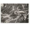COL D'IZOARD: refuge et lacets du col vue aérienne 10x15 - très bon état