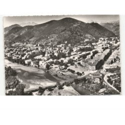 DIGNE: le rond-point et le grand pont sur la blèone vue aérienne 10x15 - très bon état