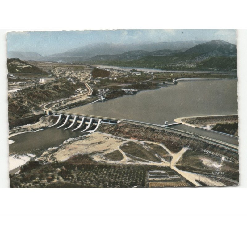 CHATEAU-ARNOUX: vue générale sur le barrage vue aérienne 10x15 - état