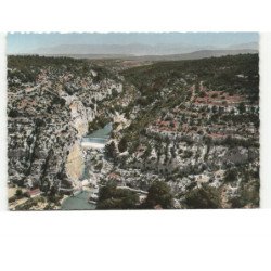 QUINSON: le barrage vue aérienne 10x15 - trsè bon état
