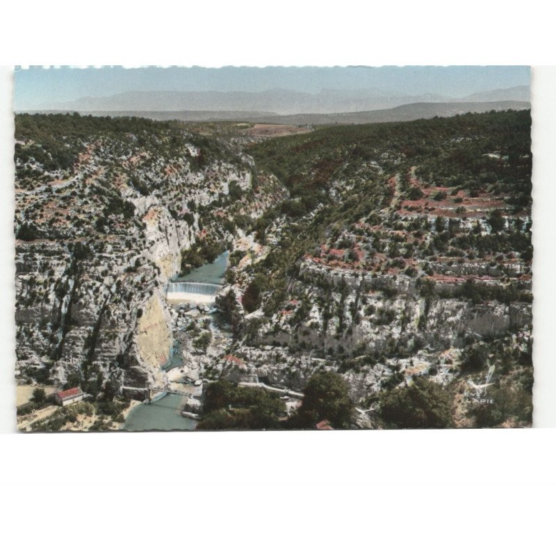 QUINSON: le barrage vue aérienne 10x15 - trsè bon état